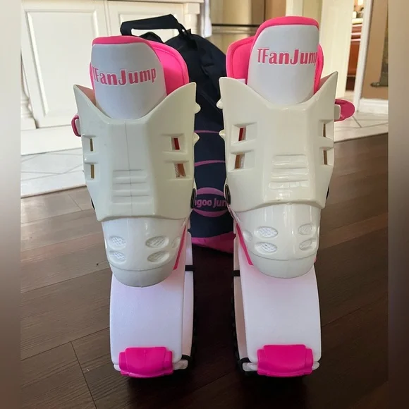 Jump Women's Pink and White Fitness Boots - Picture 5 of 7